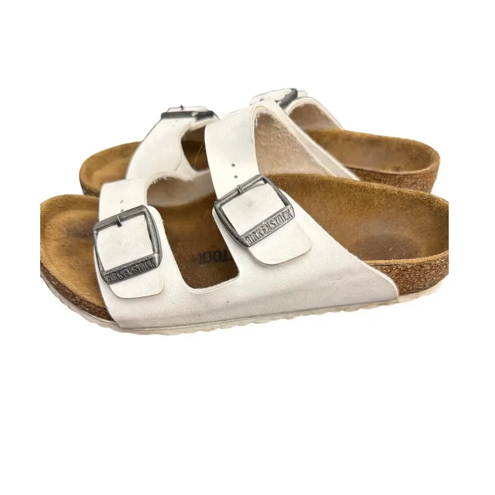 Birkenstock Arizona Kids Sandals Birko-Flor White Size 32 US 1-1.5